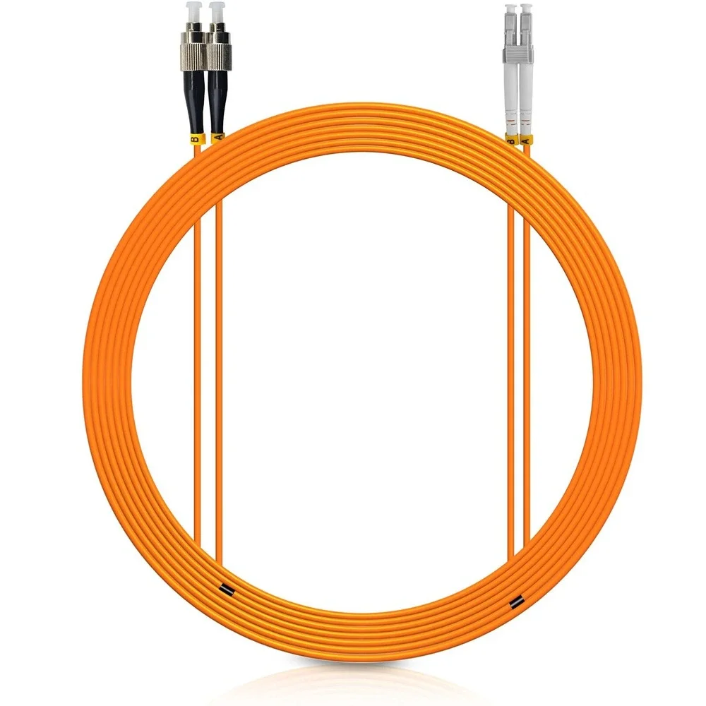 OM2 XHYUX Fiber Optic Cable 1M FC/UPC-LC/UPC Duplex 50/125 LSZH NEW 00132M 22/11